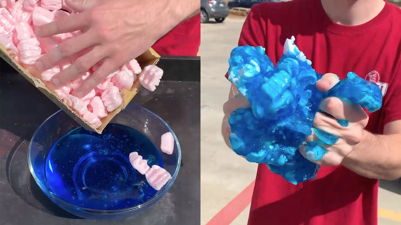 Adding Packing Peanuts to Slime!