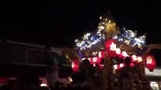 竹田秋祭り2016　本宮・夜の練り合わせ　入場