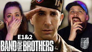 Watching *BAND OF BROTHERS* For the First Time! (Episode 1-2)