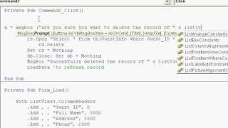 Visual Basic 6 Database Tutorial Part 3