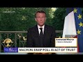 France's Macron Calls Snap Election