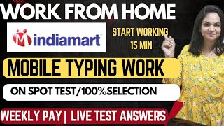 Part Time job|Work From Mobile|Work From Home Jobs|12th Pass|Online jobs