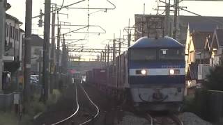 JR貨物 EF210-107号機（吹田）＋コキ24両 貨物列車7053レ 2018.10.14