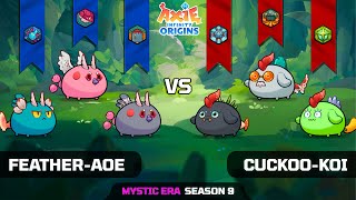 FEATHER-AOE vs CUCKOO-KOI | SEASON 9 | AXIE INFINITY ORIGINS