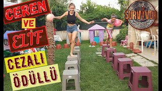 Elif ve Ceren survivor 2020 Ödüllü Cezalı, Elif ile Eğlenceli Video #EvdeKal #SendeOyna