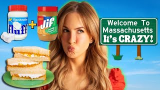 5 Weird Things About Massachusetts People | Irish Girl Tries Fluffernutter Sandwiches!