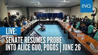 LIVE: Senate resumes probe into Alice Guo, Pogos | June 26