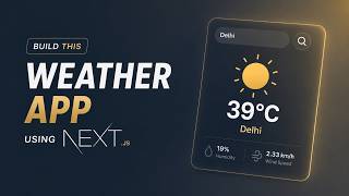 Weather Application | HTML CSS Tutorial For Beginners