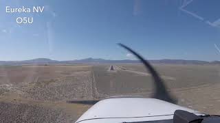 Landing Eureka NV O5U in Cessna 172