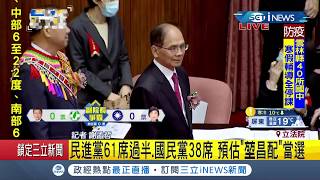 #iNEWS最新 立委排隊準備投票! 民眾黨支持游錫堃有\