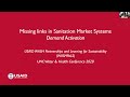 side event sanitation market systems missing links oct. 29