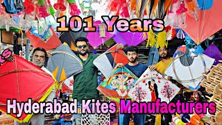 Charminar Wholesale 101 Years Old Kite Shop || 60 Pound Kite Also Available- Hand Made Kites \u0026 Manja