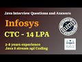 17. Infosys Java Interview | Java8, Stream APIs coding Question Answers