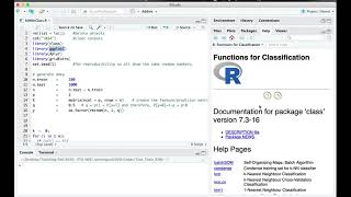 KNN R example DataModelingVsAlgorithmic