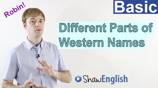 Different Parts of Western Names in English