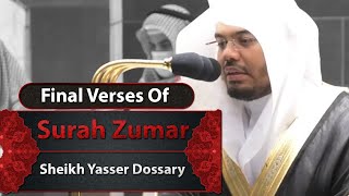 Final Verses of Surah Zumar | Sheikh Yasser Dossary | Beautiful Recitation
