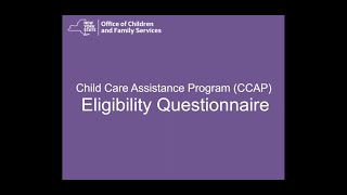 CCAP Eligibility Questionnaire