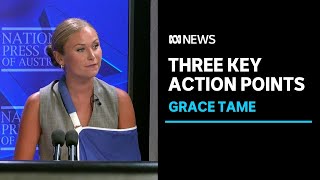 "We have 3 key asks to better our nation": Grace Tame addresses the National Press Club | ABC News