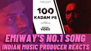 EMIWAY | EMIWAY 100 KADAM PE REACTION | Music Producer Reacts EMIWAY 100 KADAM PE