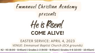 He is risen!.  Come alive