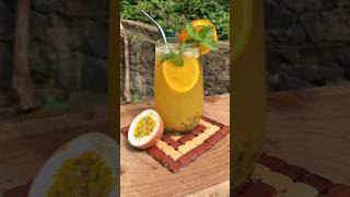 Passion \u0026 orange mocktail | මෙහෙම පැෂන් බීලා තියෙයිද | summer spacial drink | passion drink 🍹😋