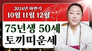 ✨2024년 하반기 75년생 토끼띠 대박운세✨ 남은 10월11월12월에 금전운,재물운,귀인운이 들어와 돈방석에 앉게 되는 토끼띠분들의 운세는?