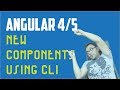 Angular 4 creating components using CLI