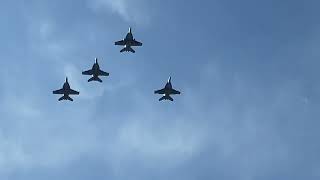 Wyatt’s funeral fly over with the jets he flew