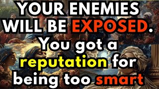 YOUR ENEMIES WILL BE EXPOSED. You got a reputation for being too smart.