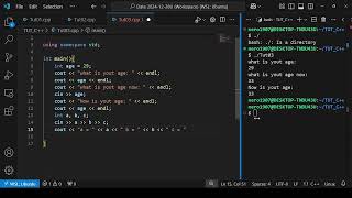 L003 User input in C++ cin #coding