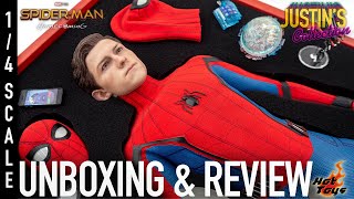 Hot Toys Spider-Man Homecoming 1/4 Scale Figure Unboxing & Review