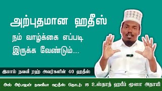 நாம் எப்படி வாழ வேண்டும் அற்புதமான ஹதீஸ் - அர்பவூன் நவவீயா ஹதீஸ் தொடர் ஸலவாத் குர்ஆன் #tamilbayan