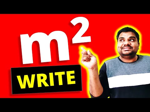 How do I type m2 in Word?