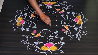 పండగ నెల ముగ్గులు ||sankranthi rangoli || festival rangoli || friday rangoli ||