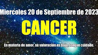 HOROSCOPO CANCER HOY - ESTO TE INTERESA ❤️ AMOR ❤️✅ 20 Septiembre 2023 #horoscopo #cancer #tarot