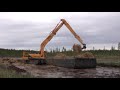 amphibious excavator remu big float