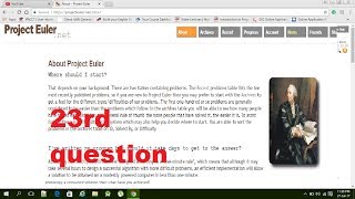 Project Euler 23|| 23rd question of project euler