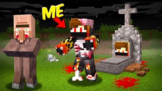 i Became Zombie For 24 Hours In Minecraft.....