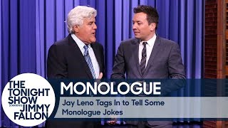 Jay Leno Tags In to Tell Some Monologue Jokes