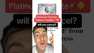 American Express Platinum Major Update🚨 #amex #finance
