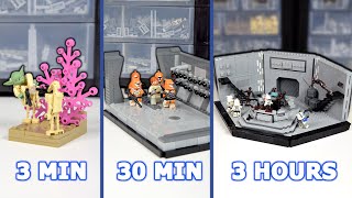I recreated THE CLONE WARS Scenes in LEGO in 3 min, 30 min and 3 hours | Star Wars Timelapse #2