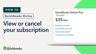 How to view or cancel your QuickBooks Online subscription