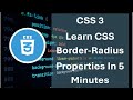 css3 Learn CSS Border Radius in 5 Minutes | Easy CSS Tutorial for Beginners