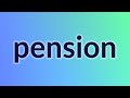 Pension - 33 English Vocabulary Flashcards