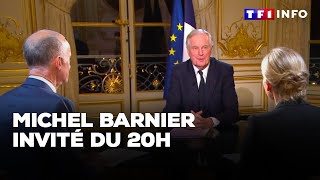 Michel Barnier invité du 20H à la veille d’une motion de censure ｜TF1 INFO