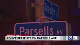 Police on scene investigating at Parsells Ave.