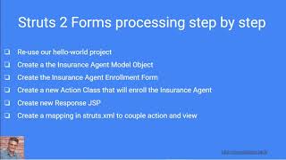 14. Processing Forms using Struts 2 - Getting Started with Struts 2, Spring JDBC and EclipseIDE
