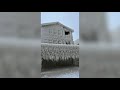 Lake Erie Waterfront Home Covered in Shaggy Coat of Ice Following Buffalo Blizzard