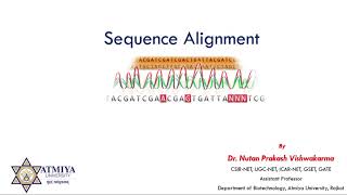 Bioinformatics: Sequence Alignment Part 3 (Needleman Wunsch Algorithm)