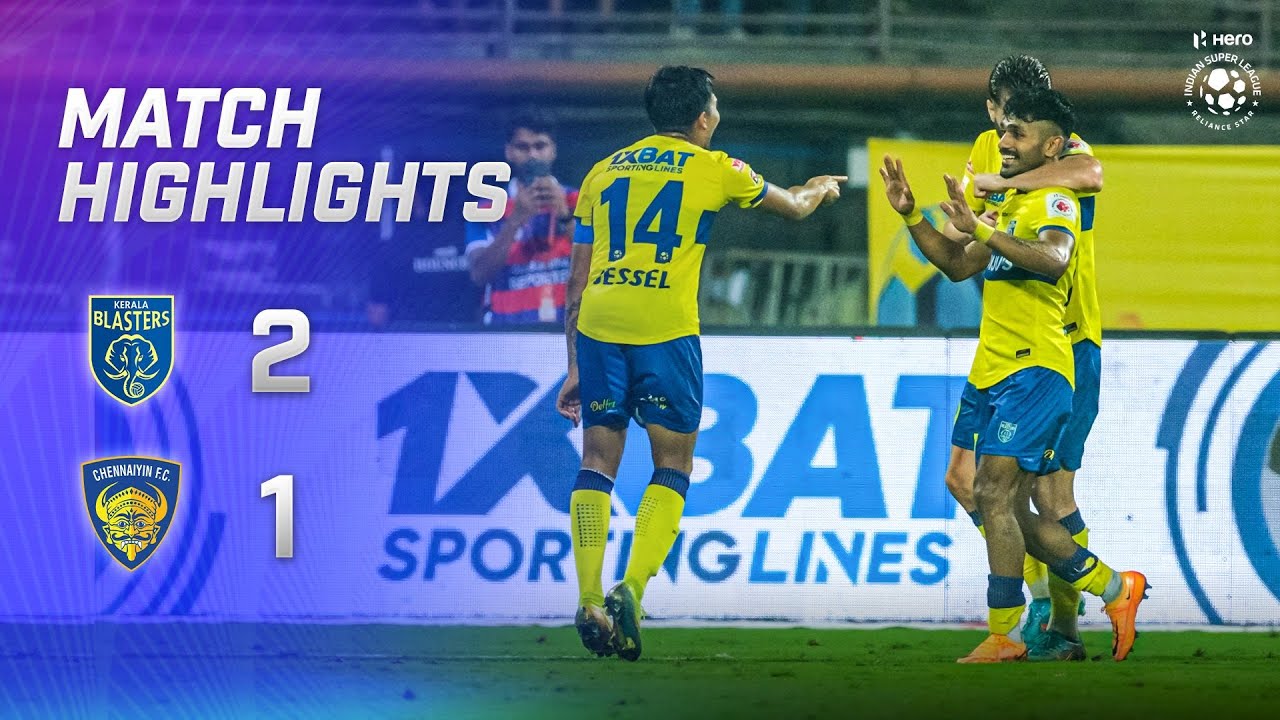 Highlights - Kerala Blasters FC 2-1 Chennaiyin FC | MW 19, Hero ISL ...